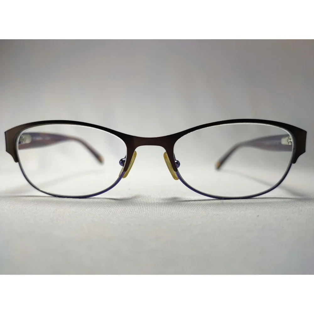 Marchon NYC Uptown Carnegie 210 Eyeglass Frames 51-17-135 Purple Brown